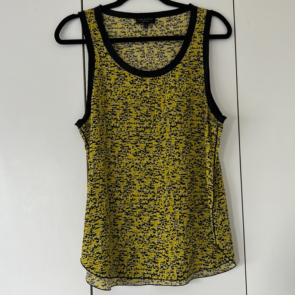 Rag and Bone sleeveless silk top